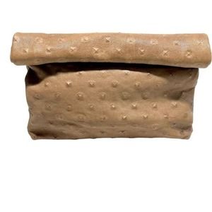 The Pyramid Stud Leather Lunch Clutch Bag  by Marie Turnor‎ -Hard to Find